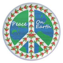 Peace on Earth Christmas Dinner Plate