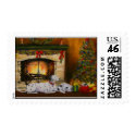 Peace on Earth- Christmas Dogs postage by SMVstudio Peace on Earth- Christmas Dogs postage