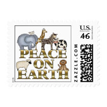 Peace On Earth Christmas postage by CowPieCreek Peace On Earth Christmas postage