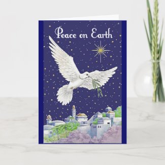 Peace On Earth Christmas Wishes card