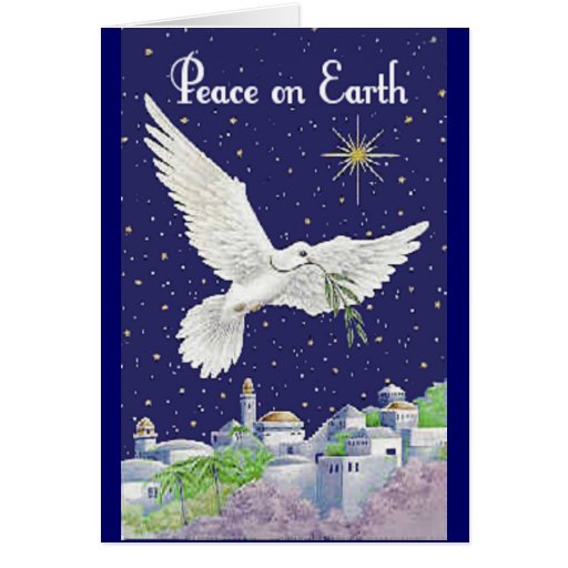 Peace On Earth Christmas Wishes Cards | Zazzle