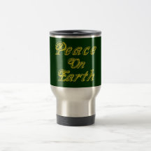 Peace on earth coffee mugs