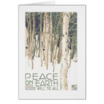 Peace On Earth Craftsman Christmas Card cards