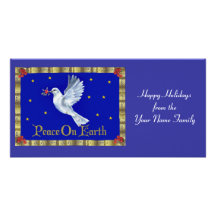 Peace On Earth Customized Photo Card