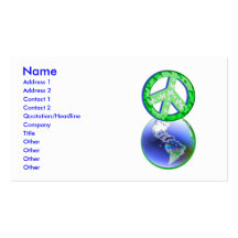 Peace on Earth Day - Business Business Card