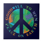 Peace on Earth Decorative Holiday Ceramic Tile tiles