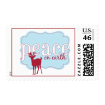 Peace on Earth Deer Stamp