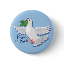 Peace on Earth Dove buttons by mazcloset Peace on Earth Dove buttons