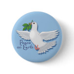 Peace on Earth Dove buttons