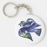 Peace on Earth Dove Keychains