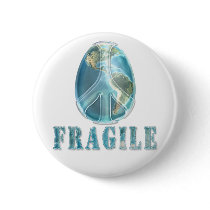 Peace on Earth Egg Button