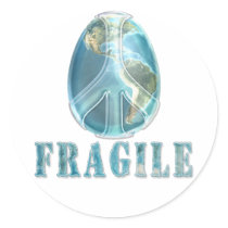 Peace on Earth Egg Sticker