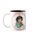 "Peace on Earth" Emily Mug by ButtermilkBiscuits "Peace on Earth" Emily Mug