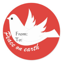 Peace on Earth Gift Tag stickers