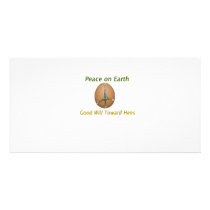 Peace on Earth Good Will Toward Hens Photo Card