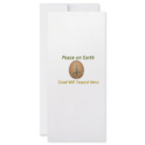 Peace on Earth Good Will Toward Hens Rack Card