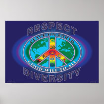 PEACE ON EARTH GOODWILL TO ALL POSTER