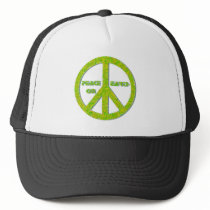 Peace on earth trucker hat