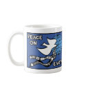 Peace On Earth Holiday Design mugs by naturetees Peace On Earth Holiday Design mugs