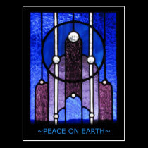 Peace on Earth - Holiday Postcard postcards