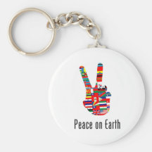 Peace On Earth Key Chain