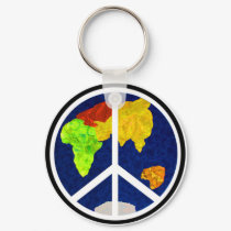 Peace on Earth Keychain by PeaceMontessori Peace on Earth Keychain