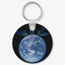 Peace on Earth keychains by laureenr Peace on Earth keychains