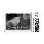 Peace on Earth pit bull stamp