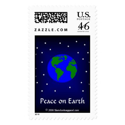 Peace on Earth postage stamp