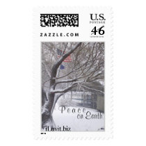 PEACE ON EARTH  Postage Stamp Christmas 2008 2009