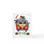 Peace on Earth Pug Christmas Card