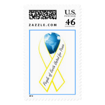 PEACE ON EARTH RIBBON postage by stefie444 PEACE ON EARTH RIBBON postage