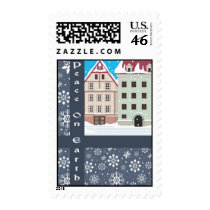 Peace On Earth Snowflakes postage