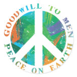 Peace on Earth stickers