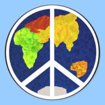 Peace on Earth Stickers stickers