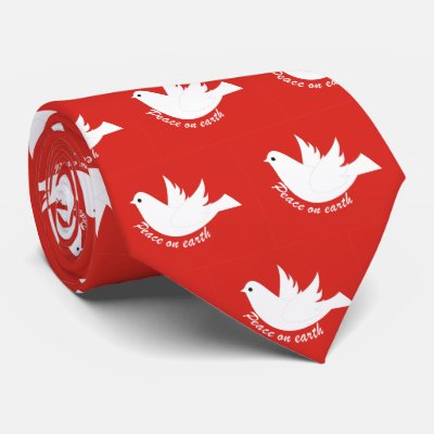 Peace on Earth Custom Ties by zazzleproducts1