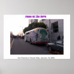 peace on the move (color) posters