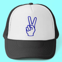 Peace or V for Victory hats by Artists4God Peace or V for Victory hats