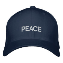 Peace Out embroidered hats