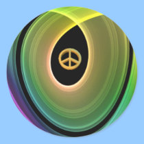 Peace Out Sticker