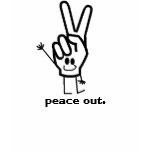 peace out. t-shirts