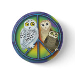 Peace Owl~ Buttons!