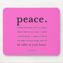 PEACE pad Mouse Mats