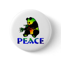 Peace Panda Bear Pins