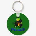 Peace Panda Bear keychains by orsobear Peace Panda Bear keychains