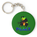 Peace Panda Bear Key Chain