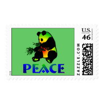 Peace Panda Bear Postage Stamp