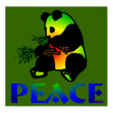 Peace Panda Bear posters by orsobear Peace Panda Bear posters