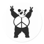 peace panda stickers