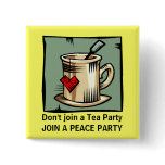 PEACE PARTY MOVEMENT BUTTONS